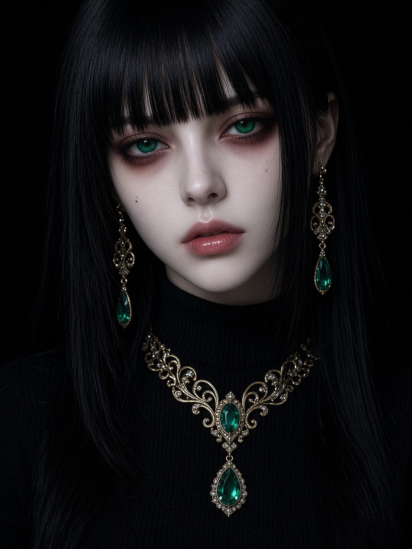 3:4 vertical ratio, Oriental adult femal…