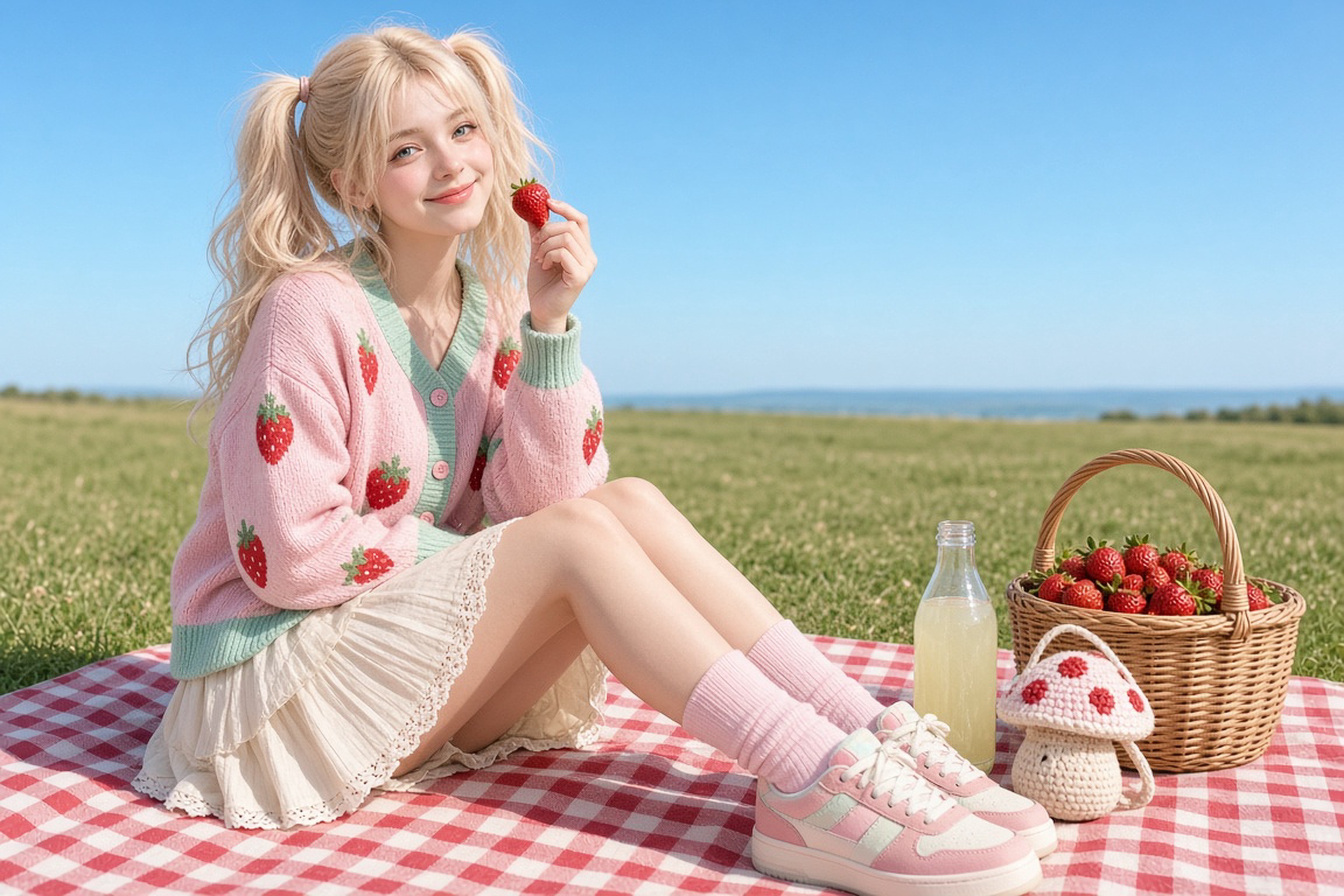 A playful summer picnic fashion editoria…