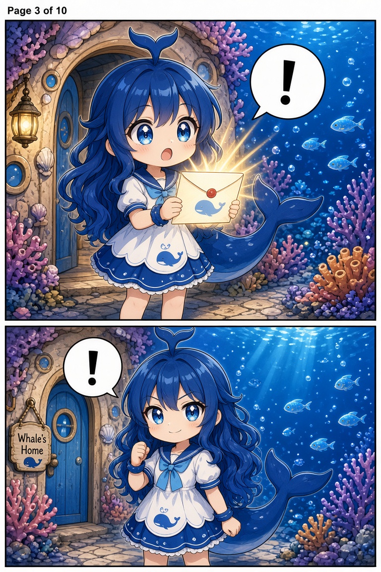 Manga page 3 of 10, story page. Same chi…