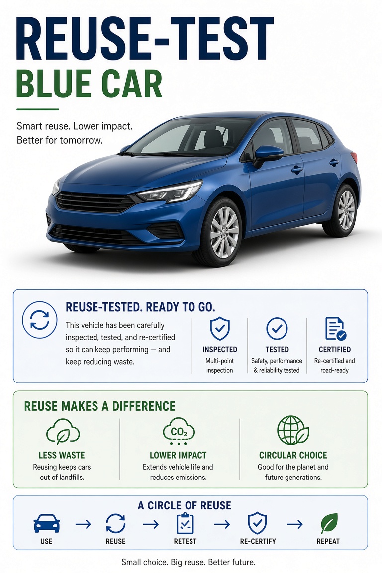 reuse-test blue car