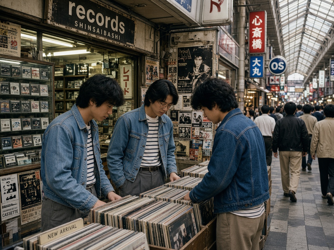 1990, Osaka Shinsaibashi covered shoppin…