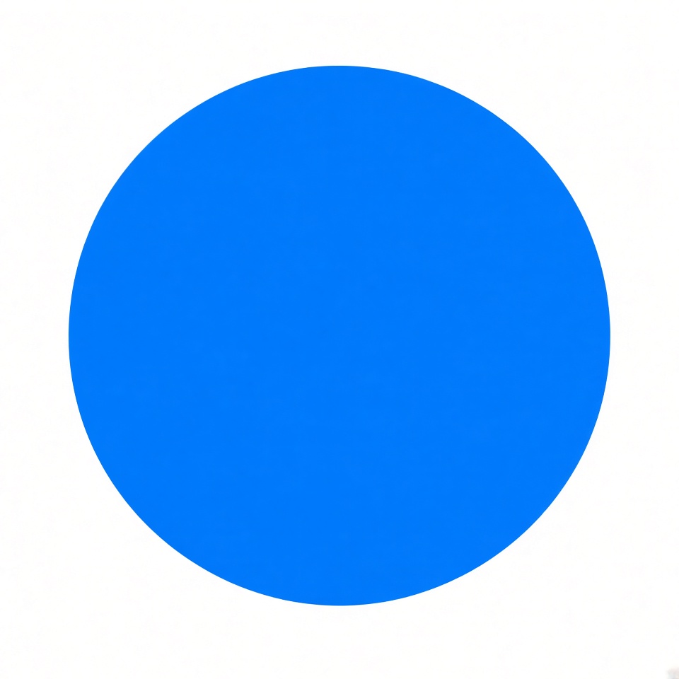 a simple blue circle on white background