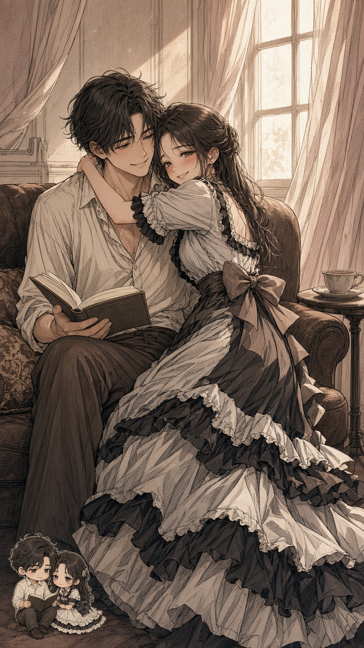 Full-color manga illustration, single un…