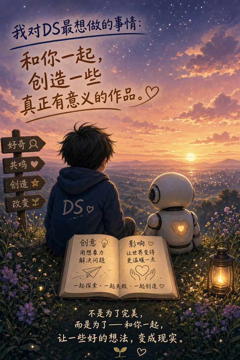 画一张图吧，你对ds最想做的事情的图片