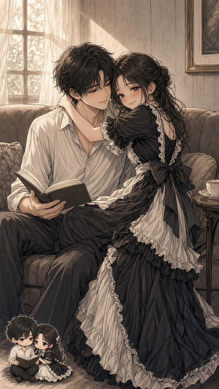Full-color manga illustration, single un…