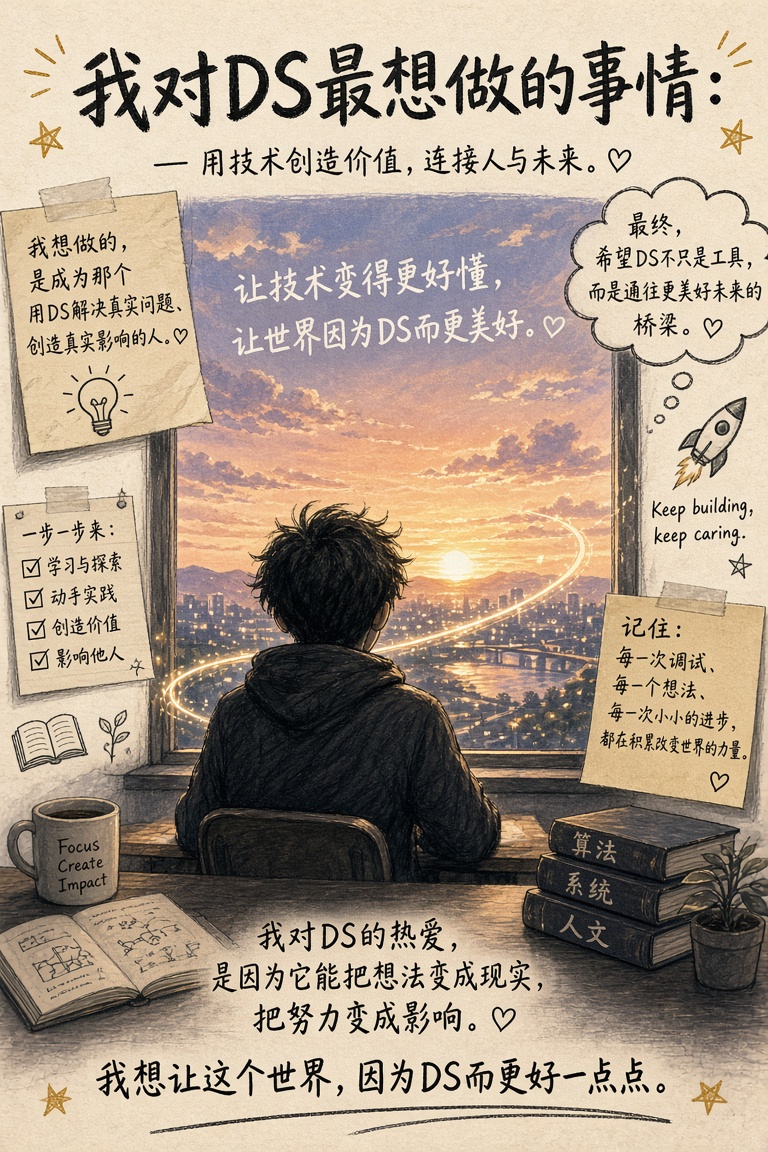 画一张图吧，你对ds最想做的事情的图片