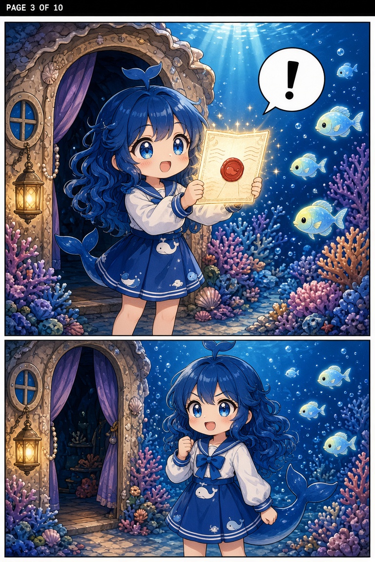 Manga page 3 of 10, story page. Same chi…